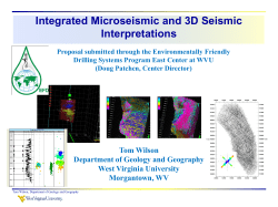 Tom Wilson Department of Geology and