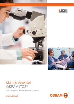 Light is essential OSRAM ITOS&reg;