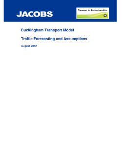 Buckingham Transport Model Traffic Forecasting and Assumptions