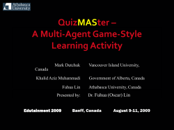 A Multi-Agent Game-Style Learning Activity Edutainment