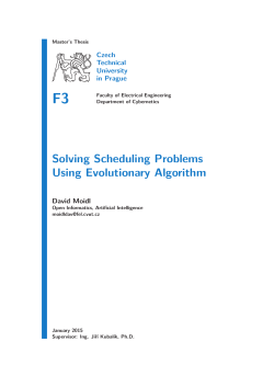 Solving Scheduling Problems Using Evolutionary Algorithm