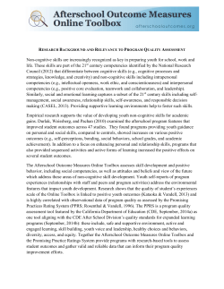 Non-cognitive skills are increasingly recognized as key in preparing