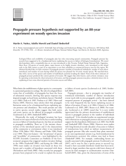 Propagule pressure hypothesis not supported by an 80year