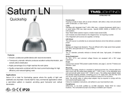 Specification Template - Sign Lights