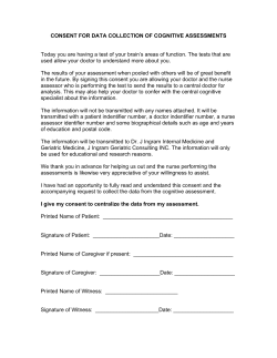 Assessment Forms