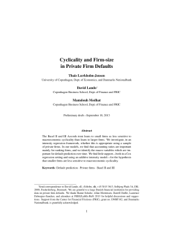 Cyclicality and Firm-size