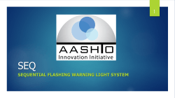 sequential flashing warning light system