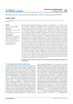 Prokaryotes versus eukaryotes: who is hosting whom?