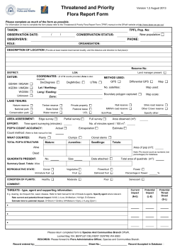 Threatened priority flora report form202.52 KB