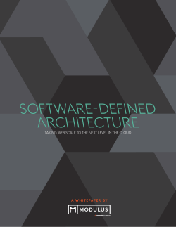 software-defined architecture