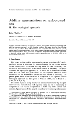 Additive Representations on Rank-Ordered Sets II. The Topological