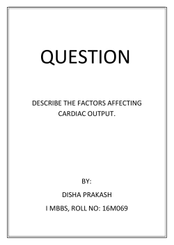 describe the factors affecting cardiac output. by
