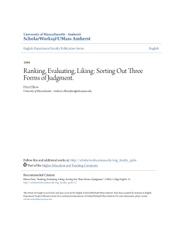 Ranking, Evaluating, Liking - ScholarWorks@UMass Amherst