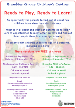 Ready to Play - Home-Start Wokingham District