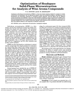Optimization of Headspace Solid-Phase