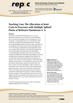 The Allocation of Joint Costs in Processes with Multiple Splitoff