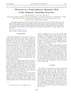 Electrons in a Semiconductor Quantum Well of the Magnetic