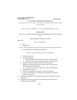 2012 No. 28. The Civil Aviation (Instruments and Equipment)