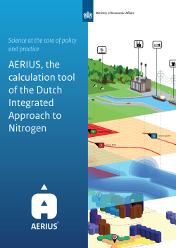 AERIUS is the calculation tool of the Integrated Approach to Nitrogen