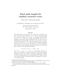 Total path length for random recursive trees