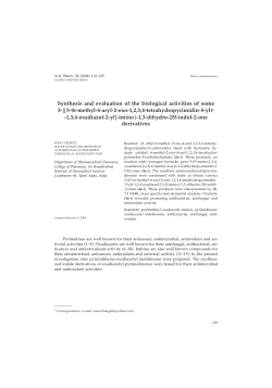 Synthesis and evaluation of the biological activities of some 3-{[5