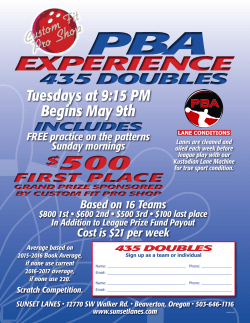 $500 $500 - Sunset Lanes