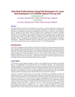 Heat Sink Profile Design Using FEA Simulation for Laser