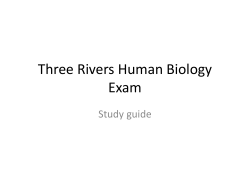 Three Rivers Human Biology Exam