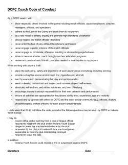 DCFC Coach Code of Conduct