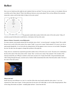 Orbits the Sun