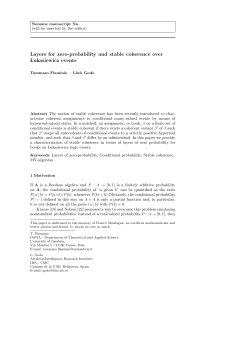 Layers for zero-probability and stable coherence over Lukasiewicz