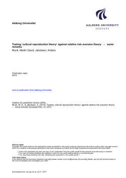 cultural reproduction theory - VBN