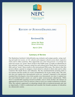 Reviewed By - National Education Policy Center