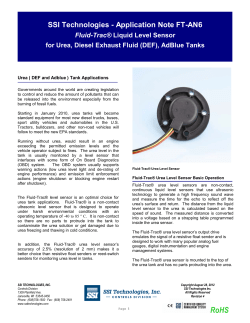 urea, def, adblue tank app note