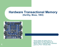 Hardware transactional memory