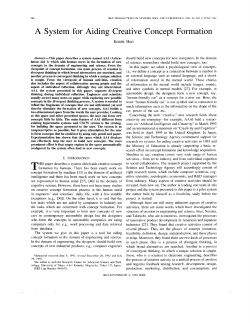 A system for aiding creative concept formation