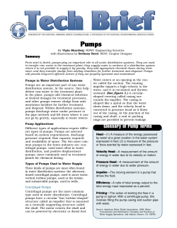Pumps - National Environmental Services Center
