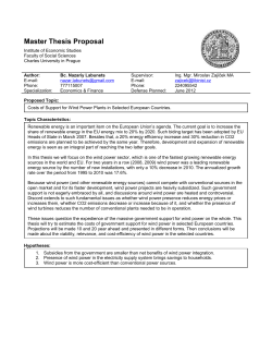 Master Thesis Proposal Institute of Economic Studies Faculty of