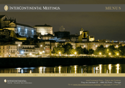 INTRODUCTION | EXECUTIVE SET MENUS | LIGHT BUFFET