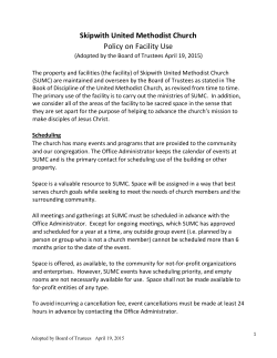 Microsoft Word - Facilities Usage Policies 2009
