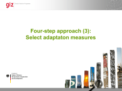 Integrating Climate Change Adaptation into Development Planning