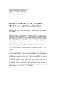 Molecular mechanism of the therapeutic effect of low