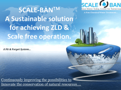 conventional cooling water treatment system for zero liquid discharge