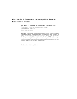 Electron Drift Directions in Strong-Field Double