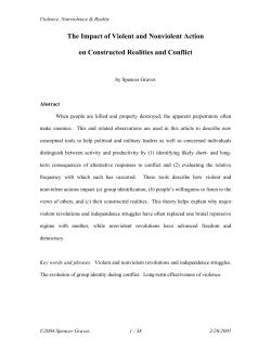 The Impact of Violence and Nonviolence