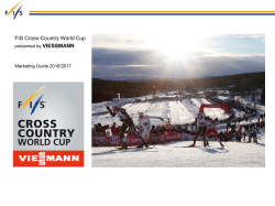 Marketing Guide Cross-Country - FIS-Ski