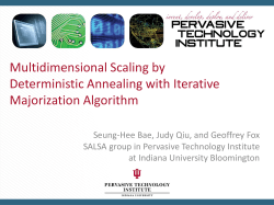 High Performance Dimension Reduction using Proximity Information