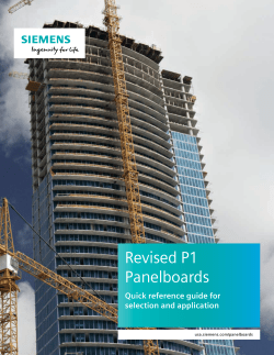 Revised P1 Panelboards
