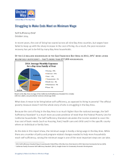 Struggling to Make Ends Meet on Minimum Wage