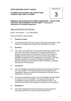 Draft report to SP&pound; - Minerals Local Plan Review
